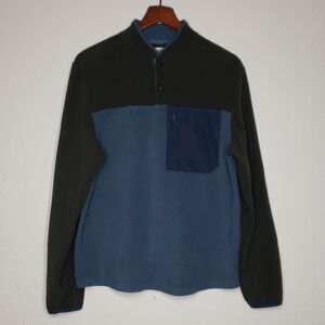 VSTR Premium Mens Soft Fleece Snap Butto  Pullover Sweatshirt Size M Outdoor